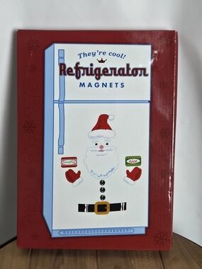 Kohl's Red and White Santa Refrigerator Magnets